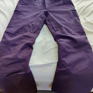 North Face Ski/Snowboard pants, Size Large (12) Short, color: eggplant